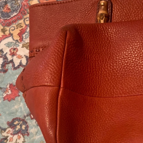 Large Gucci bamboo tote - Picture 5 of 13